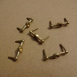 Brass Bar Belt Studs / Decoration - Set of 5